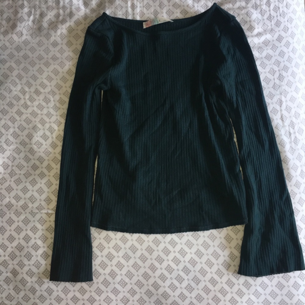 Free People Cora Top in Evergreen